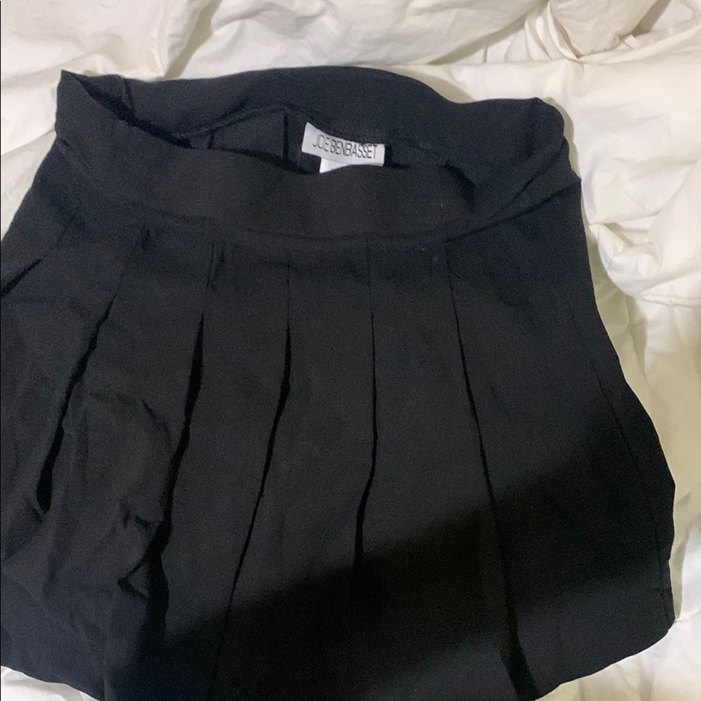 Black Pleated Skirt by Joe Benbasset